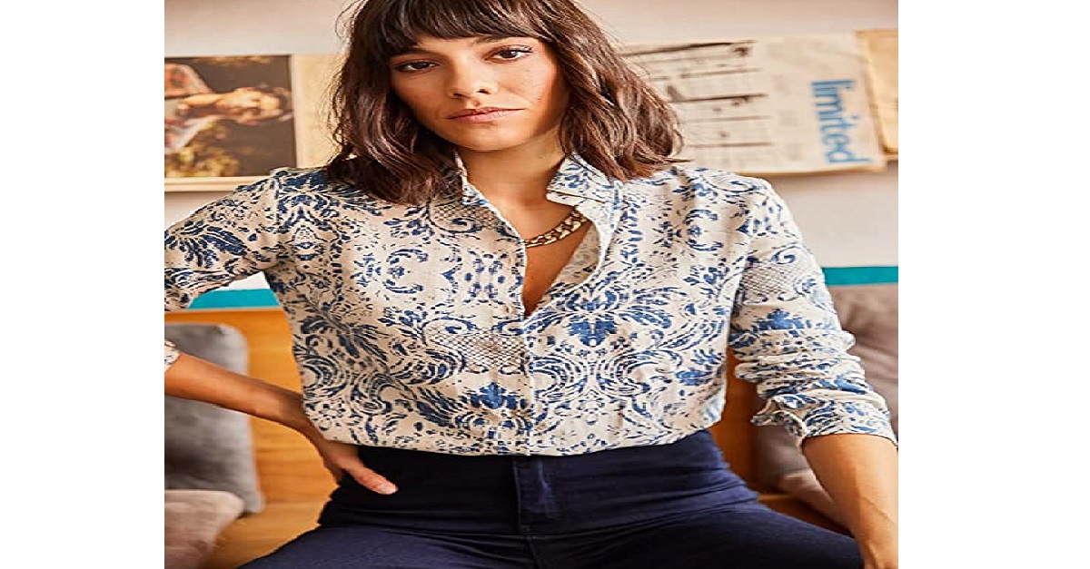 Blouses for Women Fashion, Casual Long Sleeve Button Down Shirts Tops